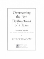 The Five Dysfunctions of a Team